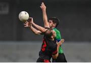 9 September 2023; Thomas O'Sullivan of Dingle in action against Stephen O'Brien of Kenmare Shamrocks during the Kerry County Senior Football Championship Final match between Dingle and Kenmare Shamrocks at Austin Stack Park in Tralee, Kerry. Photo by David Fitzgerald/Sportsfile