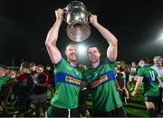 9 September 2023; Mark O'Connor, right, and Liam O'Connor of Dingle celebrate with the cup after the Kerry County Senior Football Championship Final match between Dingle and Kenmare Shamrocks at Austin Stack Park in Tralee, Kerry. Photo by David Fitzgerald/Sportsfile