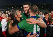 9 September 2023; Mark O'Connor, centre, is congratulated after the Kerry County Senior Football Championship Final match between Dingle and Kenmare Shamrocks at Austin Stack Park in Tralee, Kerry. Photo by David Fitzgerald/Sportsfile