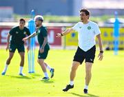 9 September 2023; Coach Keith Andrews during a Republic of Ireland training session at the FAI National Training Centre in Abbotstown, Dublin. Photo by Stephen McCarthy/Sportsfile