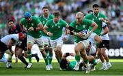 9 September 2023; Jeremy Loughman of Ireland makes a break during the 2023 Rugby World Cup Pool B match between Ireland and Romania at Stade de Bordeaux in Bordeaux, France. Photo by Brendan Moran/Sportsfile