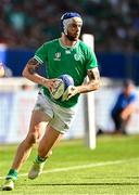 9 September 2023; Mack Hansen of Ireland during the 2023 Rugby World Cup Pool B match between Ireland and Romania at Stade de Bordeaux in Bordeaux, France. Photo by Harry Murphy/Sportsfile