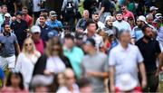 10 September 2023; Spectators during the final round of the Horizon Irish Open Golf Championship at The K Club in Straffan, Kildare. Photo by Ramsey Cardy/Sportsfile