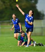 10 September 2023; Paula Doherty of Breaffy GAA celebrates after an out during the GAA Rounders All Ireland Senior Finals match between Breaffy GAA and Glynn Barntown at Kinnegad GAA in Kinnegad, Westmeath. Photo by Tyler Miller/Sportsfile