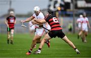 10 September 2023; Thomas Douglas of De La Salle in action against Philip Mahony of Ballygunner during the Waterford County Senior Club Hurling Championship Final match between De La Salle and Ballygunner at Walsh Park in Waterford. Photo by David Fitzgerald/Sportsfile