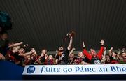10 September 2023; Stephen O'Keeffe of Ballygunner lifts the cup after the Waterford County Senior Club Hurling Championship Final match between De La Salle and Ballygunner at Walsh Park in Waterford. Photo by David Fitzgerald/Sportsfile