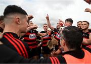 10 September 2023; Ballygunner players celebrate after the Waterford County Senior Club Hurling Championship Final match between De La Salle and Ballygunner at Walsh Park in Waterford. Photo by David Fitzgerald/Sportsfile