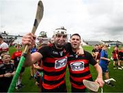 10 September 2023; Ballygunner players Dessie Hutchinson, left, and Conor Sheahan celebrate after the Waterford County Senior Club Hurling Championship Final match between De La Salle and Ballygunner at Walsh Park in Waterford. Photo by David Fitzgerald/Sportsfile