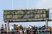 26 June 2004; The Scoreboard shows the final score. Guinness Senior Hurling Championship Qualifier, Round 1, Clare v Laois, Gaelic Grounds, Limerick. Picture credit; Pat Murphy / SPORTSFILE