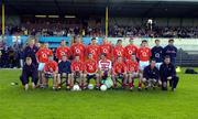 3 July 2004; The Cork team / panel. Bank of Ireland Football Championship Qualifier, Round 2, Clare v Cork, Cusack Park, Ennis, Co. Clare. Picture credit; Ray McManus / SPORTSFILE