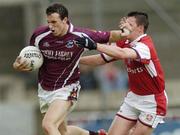 3 July 2004; Joe Bergin, Galway, in action against Derek Shevlin, Louth. Bank of Ireland Football Championship Qualifier, Round 2, Galway v Louth, Parnell Park, Dublin. Picture credit; SPORTSFILE