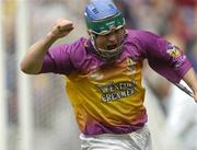 4 July 2004; Wexford's Paul Carley celebrates his sides second goal. Guinness Leinster Senior Hurling Championship Final, Offaly v Wexford, Croke Park, Dublin. Picture credit; Damien Eagers / SPORTSFILE