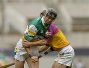 4 July 2004; Rory Hanniffy, Offaly, in action against Declan Ruth, Wexford. Guinness Leinster Senior Hurling Championship Final, Offaly v Wexford, Croke Park, Dublin. Picture credit; Damien Eagers / SPORTSFILE