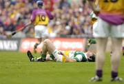 4 July 2004; Offaly's Brian Whelahan  goes down with an injury, he later left the field due to this injury. Guinness Leinster Senior Hurling Championship Final, Offaly v Wexford, Croke Park, Dublin. Picture credit; Damien Eagers / SPORTSFILE