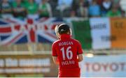 3 September 2013; England captain Eoin Morgan during the game. The RSA Challenge ODI, Ireland v England, Malahide Cricket Club, Malahide, Co. Dublin. Photo by Sportsfile
