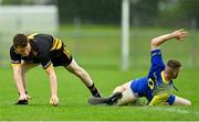 10 September 2023; Donnagh Tracy of The Heath stumps out James Byrne of Limekiln during the GAA Rounders All Ireland Senior Finals match between Limekiln Rounders GAA and The Heath at Kinnegad GAA in Kinnegad, Westmeath. Photo by Tyler Miller/Sportsfile