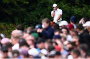 10 September 2023; Rory McIlroy of Northern Ireland reacts after his tee shot on the seventh hole during the final round of the Horizon Irish Open Golf Championship at The K Club in Straffan, Kildare. Photo by Ramsey Cardy/Sportsfile