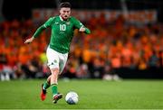 10 September 2023; Matt Doherty of Republic of Ireland during the UEFA EURO 2024 Championship qualifying group B match between Republic of Ireland and Netherlands at the Aviva Stadium in Dublin. Photo by Stephen McCarthy/Sportsfile