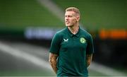 10 September 2023; James McClean of Republic of Ireland before the UEFA EURO 2024 Championship qualifying group B match between Republic of Ireland and Netherlands at the Aviva Stadium in Dublin. Photo by Seb Daly/Sportsfile