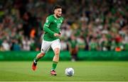10 September 2023; Matt Doherty of Republic of Ireland during the UEFA EURO 2024 Championship qualifying group B match between Republic of Ireland and Netherlands at the Aviva Stadium in Dublin. Photo by Seb Daly/Sportsfile