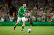 10 September 2023; Matt Doherty of Republic of Ireland during the UEFA EURO 2024 Championship qualifying group B match between Republic of Ireland and Netherlands at the Aviva Stadium in Dublin. Photo by Seb Daly/Sportsfile