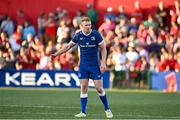 8 September 2023; Ciarán Frawley of Leinster during the pre-season friendly match between Munster and Leinster at Musgrave Park in Cork. Photo by Sam Barnes/Sportsfile