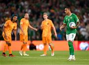 10 September 2023; Adam Idah of Republic of Ireland prepares to take a penalty during the UEFA EURO 2024 Championship qualifying group B match between Republic of Ireland and Netherlands at the Aviva Stadium in Dublin. Photo by Stephen McCarthy/Sportsfile