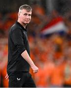 10 September 2023; Republic of Ireland manager Stephen Kenny after the UEFA EURO 2024 Championship qualifying group B match between Republic of Ireland and Netherlands at the Aviva Stadium in Dublin. Photo by Stephen McCarthy/Sportsfile