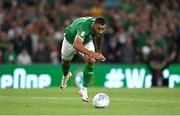 10 September 2023; Adam Idah of Republic of Ireland during the UEFA EURO 2024 Championship qualifying group B match between Republic of Ireland and Netherlands at the Aviva Stadium in Dublin. Photo by Stephen McCarthy/Sportsfile