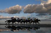 12 September 2023; Runners and riders during the Gilna´s Cottage Inn race at the Laytown Strand Races in Laytown, Meath. Photo by David Fitzgerald/Sportsfile