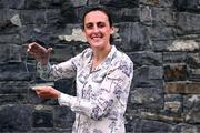 13 September 2023; Dublin’s Hannah Tyrrell is pictured with The Croke Park/LGFA Player of the Month award for August 2023, at The Croke Park in Jones Road, Dublin. Hannah was Player of the Match in the 2023 TG4 All-Ireland Senior Final against Kerry on August 13 at Croke Park. The 33-year-old Na Fianna star scored eight first half points, including four from play, to help the Sky Blues to Brendan Martin Cup glory. Hannah finished the 2023 TG4 All-Ireland Championship with an overall tally of 1-21 and was a key figure in Dublin’s march to a first TG4 All-Ireland Senior title since 2020. Photo by Piaras Ó Mídheach/Sportsfile