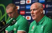 13 September 2023; Team manager Michael Kearney during an Ireland rugby media conference at Complexe de la Chambrerie in Tours, France. Photo by Brendan Moran/Sportsfile