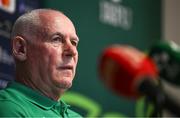 13 September 2023; Team manager Michael Kearney during an Ireland rugby media conference at Complexe de la Chambrerie in Tours, France. Photo by Brendan Moran/Sportsfile