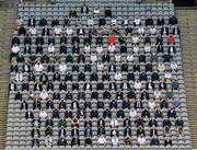 22 August 2021; Matchday stewards sit for a photograph before the GAA Hurling All-Ireland Senior Championship Final match between Cork and Limerick in Croke Park, Dublin. Photo by Eóin Noonan/Sportsfile