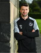 14 September 2023; Neil Farrugia poses for a portrait during the Shamrock Rovers media event at Roadstone Group Sports Club in Dublin. Photo by Tyler Miller/Sportsfile