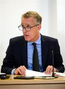 14 September 2023; FAI chief executive Jonathan Hill before an FAI media briefing at FAI Headquarters in Abbotstown, Dublin. Photo by Stephen McCarthy/Sportsfile