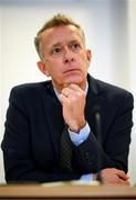 14 September 2023; FAI chief executive Jonathan Hill during an FAI media briefing at FAI Headquarters in Abbotstown, Dublin. Photo by Stephen McCarthy/Sportsfile