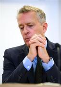 14 September 2023; FAI chief executive Jonathan Hill during an FAI media briefing at FAI Headquarters in Abbotstown, Dublin. Photo by Stephen McCarthy/Sportsfile