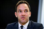 14 September 2023; FAI director of football Marc Canham during an FAI media briefing at FAI Headquarters in Abbotstown, Dublin. Photo by Stephen McCarthy/Sportsfile