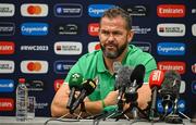 14 September 2023; Head coach Andy Farrell during an Ireland rugby media conference at the Westotel Nantes Atlantique in Nantes, France. Photo by Brendan Moran/Sportsfile