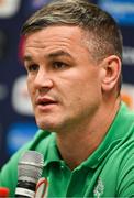 14 September 2023; Captain Jonathan Sexton during an Ireland rugby media conference at the Westotel Nantes Atlantique in Nantes, France. Photo by Brendan Moran/Sportsfile