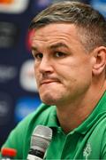 14 September 2023; Captain Jonathan Sexton during an Ireland rugby media conference at the Westotel Nantes Atlantique in Nantes, France. Photo by Brendan Moran/Sportsfile