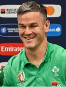 14 September 2023; Captain Jonathan Sexton during an Ireland rugby media conference at the Westotel Nantes Atlantique in Nantes, France. Photo by Brendan Moran/Sportsfile