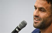 14 September 2023; Conor Murray during an Ireland rugby media conference at the Westotel Nantes Atlantique in Nantes, France. Photo by Brendan Moran/Sportsfile