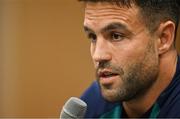 14 September 2023; Conor Murray during an Ireland rugby media conference at the Westotel Nantes Atlantique in Nantes, France. Photo by Brendan Moran/Sportsfile