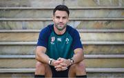 14 September 2023; Conor Murray poses for a portrait after an Ireland rugby media conference at the Westotel Nantes Atlantique in Nantes, France. Photo by Brendan Moran/Sportsfile