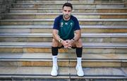 14 September 2023; Conor Murray poses for a portrait after an Ireland rugby media conference at the Westotel Nantes Atlantique in Nantes, France. Photo by Brendan Moran/Sportsfile