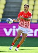 15 September 2023; William Havili during the Tonga rugby squad captain's run at the Stade de la Beaujoire in Nantes, France. Photo by Brendan Moran/Sportsfile