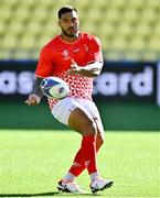 15 September 2023; Pita Ahki during the Tonga rugby squad captain's run at the Stade de la Beaujoire in Nantes, France. Photo by Brendan Moran/Sportsfile