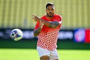 15 September 2023; Pita Ahki during the Tonga rugby squad captain's run at the Stade de la Beaujoire in Nantes, France. Photo by Brendan Moran/Sportsfile